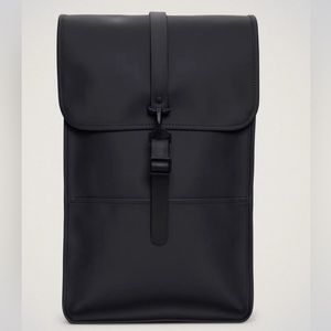 Black Rains Waterproof Flap Close Backpack 3.5 gal